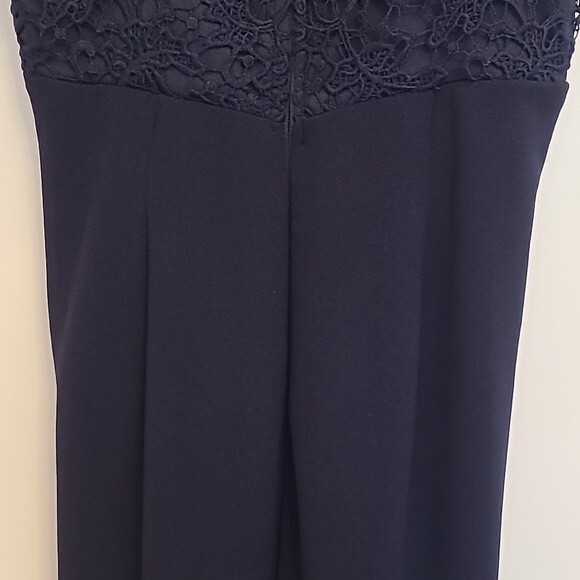 Lulus Leandra Navy Blue Lace Maxi Dress Size S - Picture 8 of 14